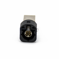 Conector Macho HSD de Alta Velocidad de 4 Pines, Código A, Montaje en PCB con Orificio Pasante para Radio Automotriz