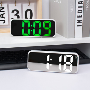 นาฬิกาอัจฉริยะ LED นาฬิกาปลุกดิจิตอล รูปทรงสี่เหลี่ยมผืนผ้า ควบคุมด้วยเสียง นาฬิกาข้างเตียงสำหรับนักเรียน - Product Image 3