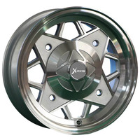 Jantes ATV X-RIMS 12 pouces argentées 4x190 pour roues tout-terrain 4x4, jantes en alliage 4x4 25 mm