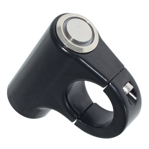 Mochi Motorcycle Handlebar Switch 22mm <b>Waterproof</b> Metal With Blue <b>Led</b> <b>Light</b> For Off Road Bike Modification - Product Image 5