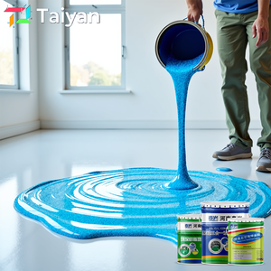 Peinture époxy auto-nivelante effet marbre pour revêtement de <span class=keywords><strong>sol</strong></span> intérieur en <span class=keywords><strong>béton</strong></span> avec <span class=keywords><strong>vernis</strong></span> liquide coloré au sable - Product Image 3