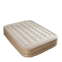 Lit gonflable floqué entièrement automatique avec pompe intégrée, batterie au lithium, hauteur et épaisseur améliorées, pour le camping en plein air et la maison