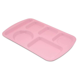Plateaux de service alimentaire isolés en mélamine blanche pour hôpitaux, écologiques, compatibles lave-vaisselle, 3000 pièces par design, porte-gobelets, livraison en 7-10 jours - Product Image 4