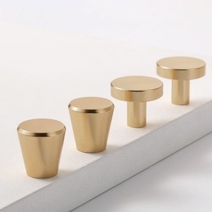 Aluminum Alloy Cabinet <b>Knob</b> Round Minimalist Gold Furniture Handle Wardrobe Drawer Door Pulls YB-825 - Product Image 1