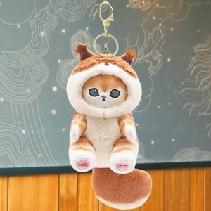 Bán Buôn Sang Trọng Mofusand Mèo Keychain Thú Nhồi Bông Túi Mặt Dây Chuyền Trẻ Em Món Quà Sinh Nhật Sang Trọng Fox Mèo Vòng Chìa Khóa - Product Image 6