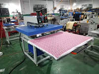 Presse à chaud hydraulique à glissière unique de grande taille 80*100cm pour la sublimation de tapis de souris, drapeaux, tissus, bois, acrylique et pantalons