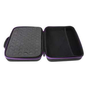 Eva Voyage Dur <span class=keywords><strong>Doterra</strong></span> Huile Essentielle 60 Bouteille Outil Stockage Boîtier Noir - Product Image 4