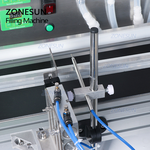 ZONESUN ZS-DTMP6 Macchina Riempitrice di Bottiglie in Vetro a Sei Teste con Pompa Magnetica, Capacità 1 Litro, con Nastro Trasportatore - Product Image 4