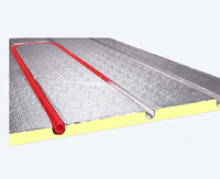 Panneau de chauffage radiant sous plancher en XPS rainuré avec plaque en aluminium Banarta