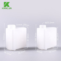 Bouteille de réactif de biochimie en plastique Olympus AU5800 180 ml anti-évaporation en PEHD avec bouchon à vis et tube creux