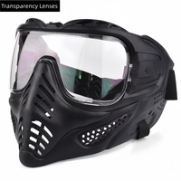 Casque Tactique Scène CS d'Extérieur Masque de Paintball Sportif Avec Lunettes