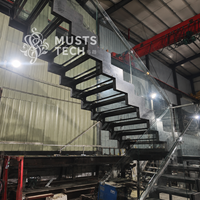 Fabricant direct usine : Escalier sur mesure pour projets hôteliers et résidentiels, commande en gros