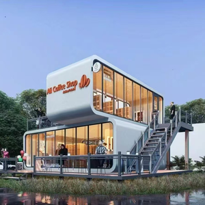 Nouvelle structure modulaire préfabriquée en acier, extensible, mobile, commerciale, étanche, pour appartement, chambre, maison, restaurant, bureau, construction rapide - Product Image 1