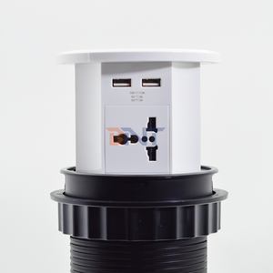 Ổ cắm để bàn chống nước USB A + C kép 4 Ổ cắm ổ cắm phích cắm tương thích phổ thông hiện tại được xếp hạng IP44 cấp 10A/16A/5A - Product Image 2