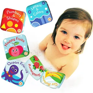 Jouets de bain imperméables pour enfants, livres de bain flottants pour bébés et tout-petits