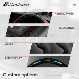 Volante LED de fibra de carbono forjado azul personalizado para Honda Accord 8ª generación EX EX-L LX-P Sedán 2008-2012 - Product Image 6
