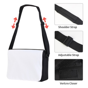 Sac messager personnalisé avec logo, grand sac bandoulière vierge pour adulte, sac à dos décontracté pour étudiants - Product Image 2