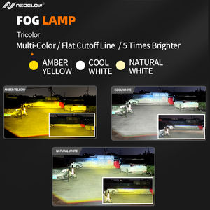 नई रिलीज़ s75 150w 44000lm tri रंग 3 इंच द्वि-नेतृत्व वाला प्रोजेक्टर लेंस फॉग लैंप सार्वभौमिक फिट 10000घंटे जीवनकाल - Product Image 4