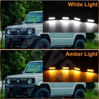 Mikiovovs — accessoires de voiture, lumière blanche et jaune, calandre frontale pour Suzuki Jimny, Version basse, nouveau Design
