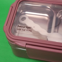 Boîte à lunch portable multicouche en acier inoxydable 304 personnalisée, boîte à lunch divisée, conteneur alimentaire isolé, vente chaude