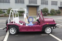 Mini coche eléctrico aprobado por la CEE de 96V para 4 personas impermeable de aluminio Moke Beach Buggy Cars Morris Mini Moke