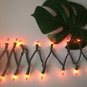 UL наружные рождественские накаливания heavy Duty гладкой мини-оранжевая коммерческий струнный свет