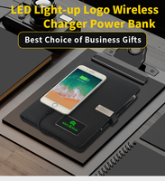 Cadeaux d'Entreprise : Agenda Électronique 2026 avec Chargeur sans Fil Intelligent, Carnet en Cuir et Power Bank Intégrée