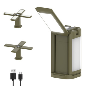 Lampe de travail LED d'extérieur avec trépied télescopique et projecteur, étanche, idéale pour la randonnée et le camping - Product Image 3