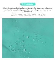 Sac nuage compact et pliable en nylon géométrique de taille moyenne, facile à ranger, imperméable, avec fermeture éclair, grande capacité, à porter à l'épaule