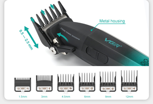 <span class=keywords><strong>ปั</strong></span><span class=keywords><strong>ต</strong></span><span class=keywords><strong>ต</strong></span>าเลี่ยนตัดผม <span class=keywords><strong>VGR</strong></span> V-003 9000RPM รุ่นโลหะ สำหรับร้านเสริมสวย ชาร์จไฟได้ สำหรับมืออาชีพ สำหรับผู้ชาย - Product Image 2