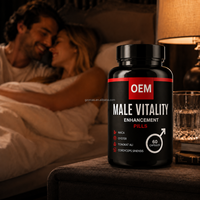 Pilules d'amélioration de la vitalité masculine avec logo personnalisé, offrant un soutien puissant à l'érection, stimulant la confiance, l'endurance et améliorant la vie intime.