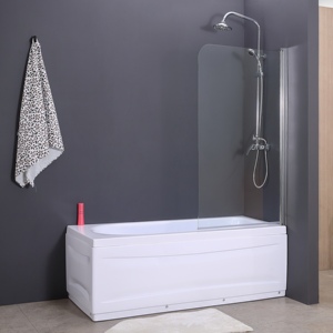 <span class=keywords><strong>Mampara</strong></span> de Ducha con Bisagras de Vidrio Templado Cromado Económico de 750x1400mm - Product Image 2