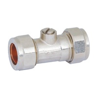 OLDE UK Market 15mm ou 22mm Compression Economy Mini vannes d'isolation sans poignée
