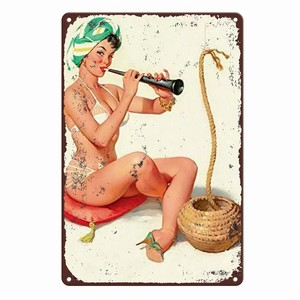 Custom Girls Metal Tin Signs Plaque Wall Decoration <strong>Art</strong> <strong>Deco</strong> Hanging Custom Color Home Cafe <strong>Bar</strong> - Product Image 4