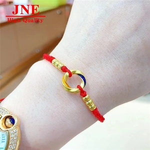 Collar con Colgante de Tira de Mobius de Oro 999, Cadena de Clavícula con Colgante de Oro Pintado, Regalo Festivo para <span class=keywords><strong>Novia</strong></span> - Product Image 4