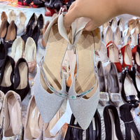 Sepatu Hak Tinggi Kulit Bekas Berkualitas dari Betterchina, Pabrik Sepatu Wanita Musim Panas Ukay, Barang Bekas Bersih