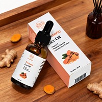 Huile Visage Nourrissante au Curcuma Fermenté, Huile de Graines de Rose Musquée et Vitamine E – Hydratante, Éclaircissante, Réparatrice pour Peaux Sèches – Soin Facial Hivernal