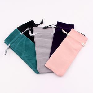 Bolsitas de Terciopelo Personalizadas para Joyería, Bolsas con Cordón de Varios Colores para Lápices Labiales - Product Image 2