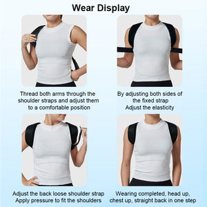 <span class=keywords><strong>Corrector</strong></span> de Postura de Neopreno Ajustable y Transpirable, Soporte Cómodo para la Espalda y Cinturón de Corrección de Columna Vertebral - Product Image 6
