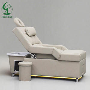 Tempat Tidur Pijat Thailand Multifungsi Jincheng, Kursi Salon Elektrik dengan Sandaran yang Dapat Diatur, Kursi Pedikur, Kursi Cuci Rambut, Tempat Tidur Spa Kepala, Tempat Tidur Keramas - Product Image 4