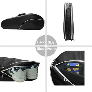 Bolsa de zanahoria para raqueta de tenis con muestra gratis, bolsa de mano deportiva de gran capacidad para mujer, bolso bonito y bolso de hombro a la moda - Product Image 3