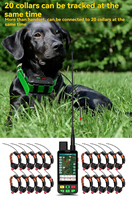 Traceur GPS pour chien et chat 4G LTE VHF, portée longue distance 15 km, localisateur de chasse en temps réel, voix Bluetooth, étanche IP68, autonomie de 48 heures