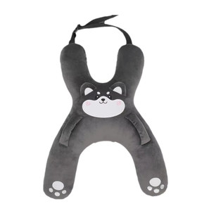 Almohada de cuello de felpa suave estilo caricatura Longyang, cojín para coche con relleno de seda, para dormir en el coche, previene la asfixia, imprescindible - Product Image 1