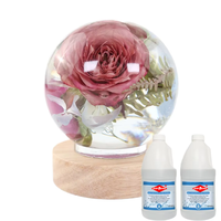 Résine époxy a et B Liquide clair ab Colle Adhésif Résine époxy et durcisseur pour l'artisanat en résine ou la table en bois