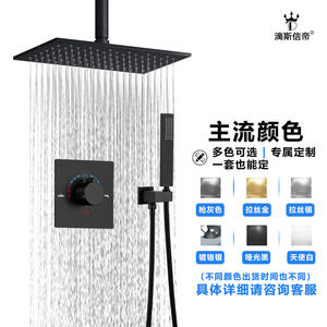 Disixindi Shower Set Stainless Steel Copper Hidden Valve Rainfall Handheld Matte Finish - Product Image 2