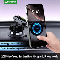 Support magnétique pour téléphone portable sur tableau de bord de voiture, support magnétique à ventouse pour iPhone