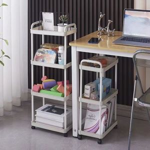 Multi Layer <b>Storage</b> <b>Cart</b> 5 Tier Rolling Kitchen Organizer With Wheels For Food And Daily Supplies - Product Image 2