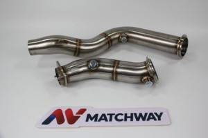 Tubo de Escape de Acero Inoxidable MATCHWAY para <span class=keywords><strong>BMW</strong></span> S55 M3 M4 M2 F80 F82 F83 3.0L L6, Tubo de Escape de 3 Pulgadas - Product Image 2