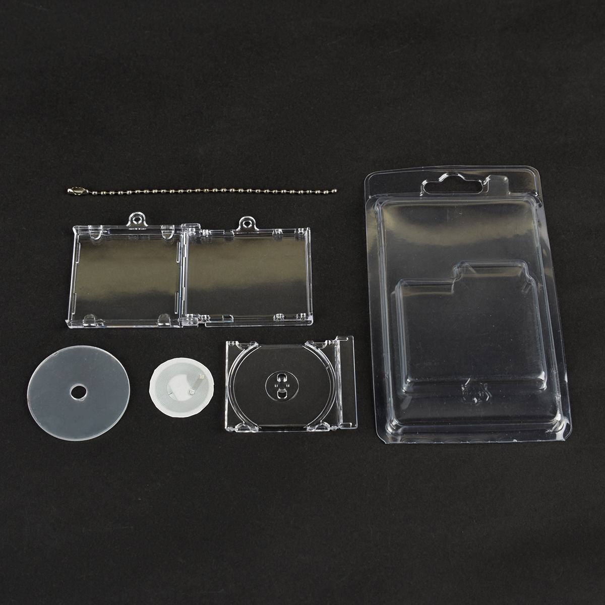 Blank CD Keychain Shell + NFC + Blister Packaging Shell