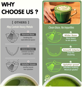 Venta caliente Matcha Set Batidor de huevos de bambú Matcha Bowl Cuchara Bambú Cerámica Tea <span class=keywords><strong>Bay</strong></span> Japón Essential Matcha Set - Product Image 6